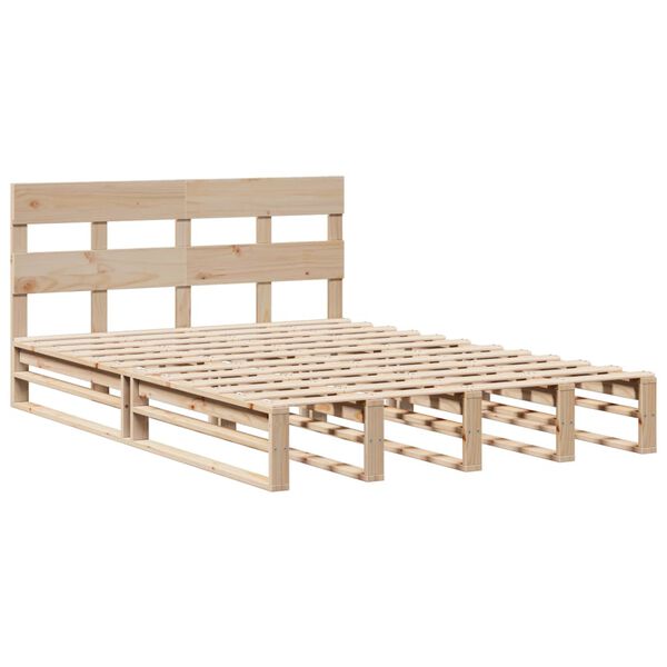 vidaXL Bed Frame without Mattress 160x200 cm Solid Wood Pine