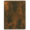vidaXL Apothecary Cabinet Smoked Oak 20x45.5x60 cm Engineered Wood