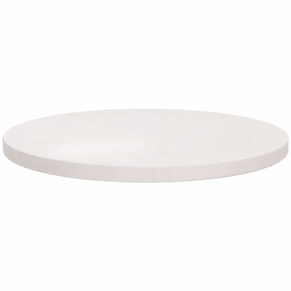 vidaXL Table Top Round White &Oslash;60x3 cm Solid Wood Pine