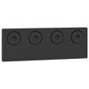 vidaXL Sliding Door Hardware Kit 305 cm Steel Black