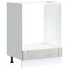 vidaXL Oven Cabinet "Lucca" Concrete Grey Engineered Wood