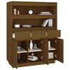 vidaXL Highboard Honey Brown 89x40x116.5 cm Solid Wood Pine