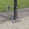 vidaXL Fence Post Grey 10 x 1.5 m (16 x 16 mm mesh) Steel and PVC