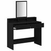 vidaXL Dressing Table Black Oak 100 x 41 x 140 cm Engineered Wood