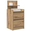 vidaXL Bedside Cabinets with 2 Drawers 2 pcs Artisan Oak 38x34x80 cm