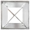vidaXL Ground Spikes 2 pcs Silver 12x12x89 cm Galvanised Steel