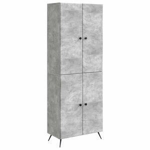 vidaXL Cabinet Set 2 pcs Concrete Grey Engineered Wood