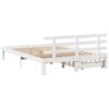 vidaXL Bed Frame with Drawers without Mattress White 140x190 cm