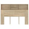vidaXL Headboard Cabinet Sonoma Oak 140x19x103.5 cm