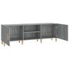 vidaXL TV Cabinet Grey Sonoma 150x30x50 cm Engineered Wood