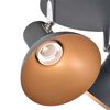 vidaXL Ceiling Lamp for 3 Bulbs E27 Black and Gold