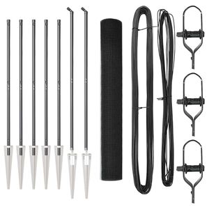 vidaXL Fence Post Grey