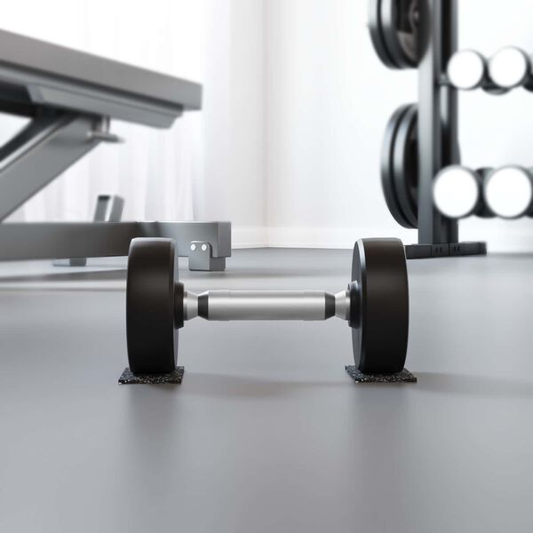 vidaXL Rubber Roller Black 500 x 10 x 0.3 cm Rubber