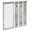 vidaXL Wall-Mounted Coat Rack Wall-Mounted Concrete grey