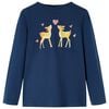 Kids' T-shirt with Long Sleeves Navy Blue 92