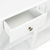 vidaXL Console Table White 120x30x76 cm MDF