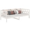 vidaXL Day Bed without Mattress White Solid Wood Pine 90x190 cm Single
