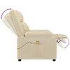 vidaXL Massage Chair Cream Fabric