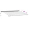 vidaXL Automatic Retractable Awning with LED Anthracite&White 450x350 cm