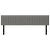 vidaXL Headboards 2 pcs Dark Grey 80x5x78/88 cm Fabric