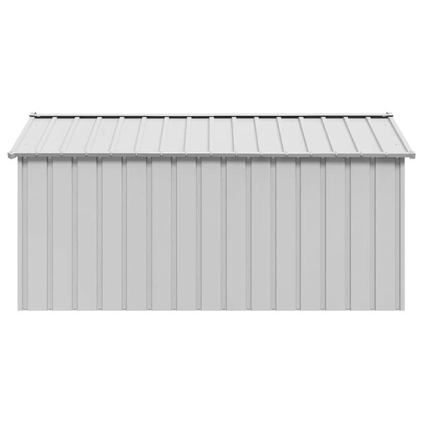 vidaXL Dog House with Roof 114x202x101 cm Galvanised Steel