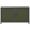 vidaXL Kitchen Storage with Shelf Olive Green 90 x 50 x 53 cm Steel