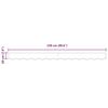 vidaXL Awning Valance Burgundy 2.3 x 0.2 m Canvas