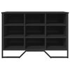 vidaXL Shoe Cabinet Black 90x38x61.5 cm Engineered Wood