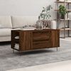 vidaXL Coffee Table Brown Oak 102x44.5x50 cm Engineered Wood