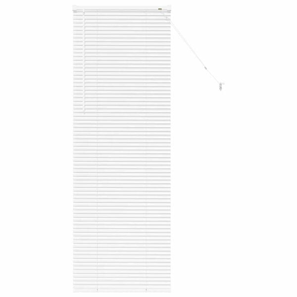 vidaXL Window Blind with Curtains Manual White Aluminium