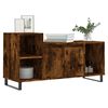 vidaXL TV Cabinet Smoked Oak 100x35x55 cm Engineered Wood