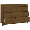 vidaXL Side Cabinet Honey Brown 100x40x72 cm Solid Wood Pine