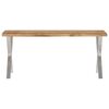 vidaXL Bench with Live Edge 105 cm Solid Wood Acacia