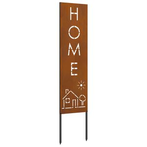 vidaXL Garden Privacy Screen Rusty 32 x 140 cm Weathering Steel