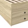vidaXL Daybed with Drawers without Mattress Sonoma Oak 100x200 cm