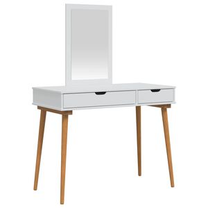 vidaXL Dressing Table Set FAUSKE 2 pcs White 100 x 50 x 143 cm