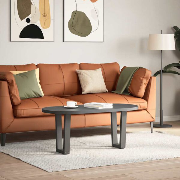 vidaXL Coffee Table Legs V-Shape 2 pcs Anthracite 28x(42-43.3) cm Steel