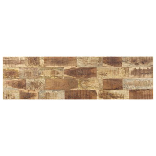 vidaXL Console Table 120x35x75 cm Rough Mango Wood