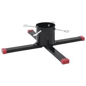vidaXL Christmas Tree Stand Black 61x61x15,5 cm