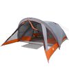 vidaXL Camping Tent Cabin 4-Person Grey and Orange Waterproof