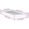 vidaXL Bed Frame Without Mattress 90x190 cm Solid Oak Wood