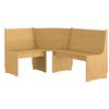 vidaXL Corner Bench | Honey brown | Solid pinewood | 151 cm | Corner Bench
