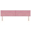 vidaXL LED Headboard with Headboard Pink 200 cm Faux Leather