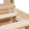 vidaXL Bookcase Bed without Mattress 180x200 cm Super King Solid Wood Pine
