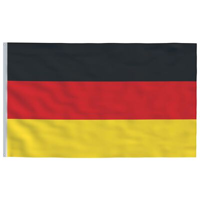 vidaXL Germany Flag and Pole 6.23 m Aluminium