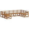 vidaXL Outdoor Sofa Set 9 pcs Natural Solid Acacia Wood