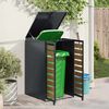 vidaXL Wheelie Bin Storage with Gas Lift-up Lid for 240L Bin