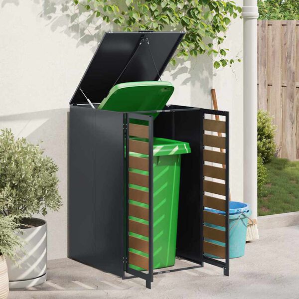 vidaXL Wheelie Bin Storage with Gas Lift-up Lid for 240L Bin