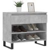 vidaXL Shoe Cabinet Concrete Grey 70x36x60 cm Engineered Wood