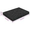 vidaXL Rubber Granulate Patio Pad Black 6 x 9 x 1 cm Rubber